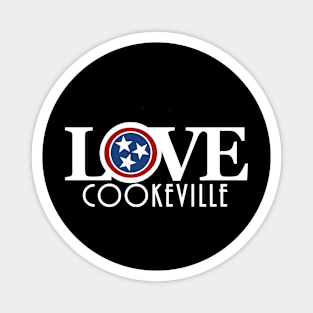 LOVE Cookeville Tennessee (white text) Magnet